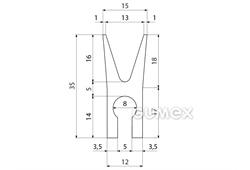 SILIKONPROFILE H-FORM